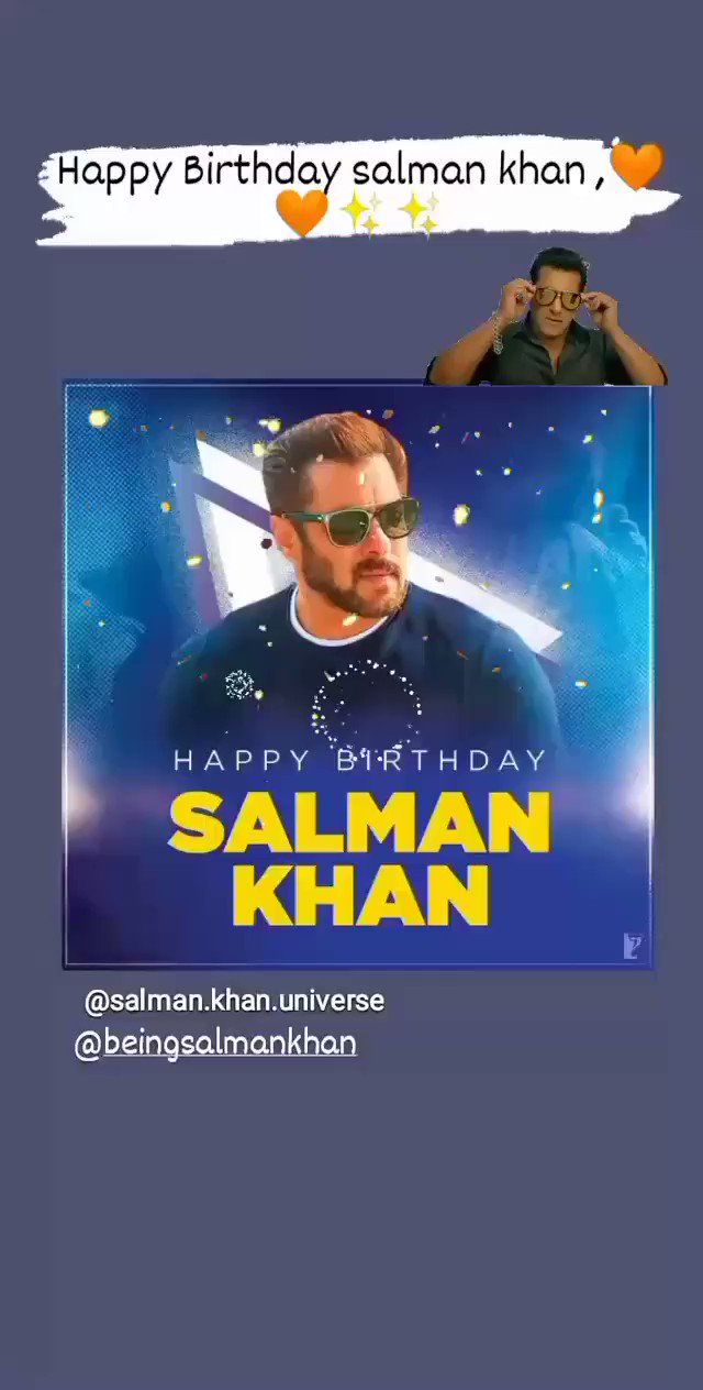 Happy Birthday salman khan  Allah bless you     