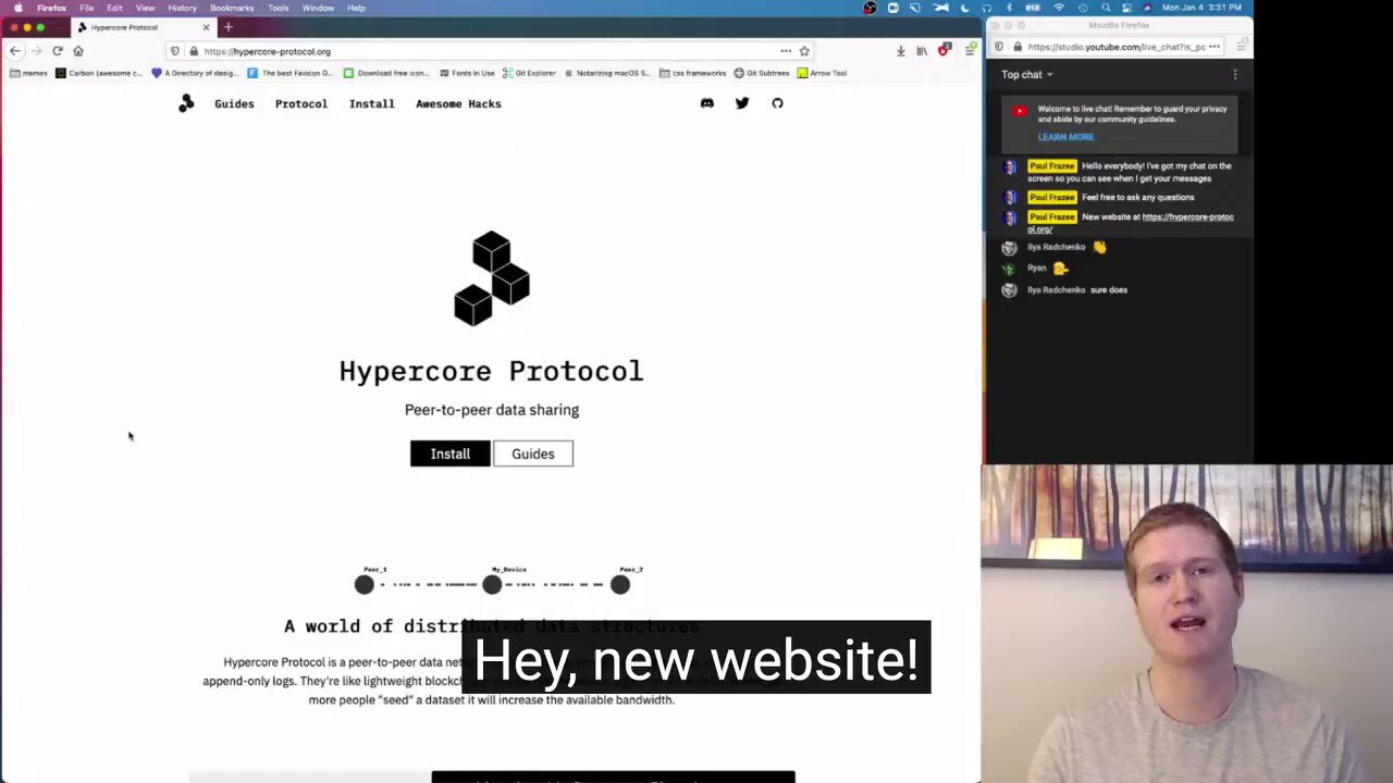 Hypercore Protocol (HypercoreProto) / Twitter
