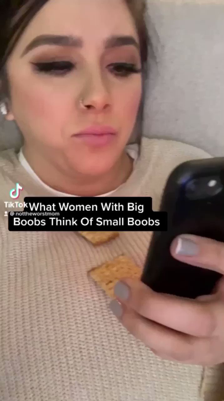 Sara Buckley on X: What Women With Big Boobs Think About Small