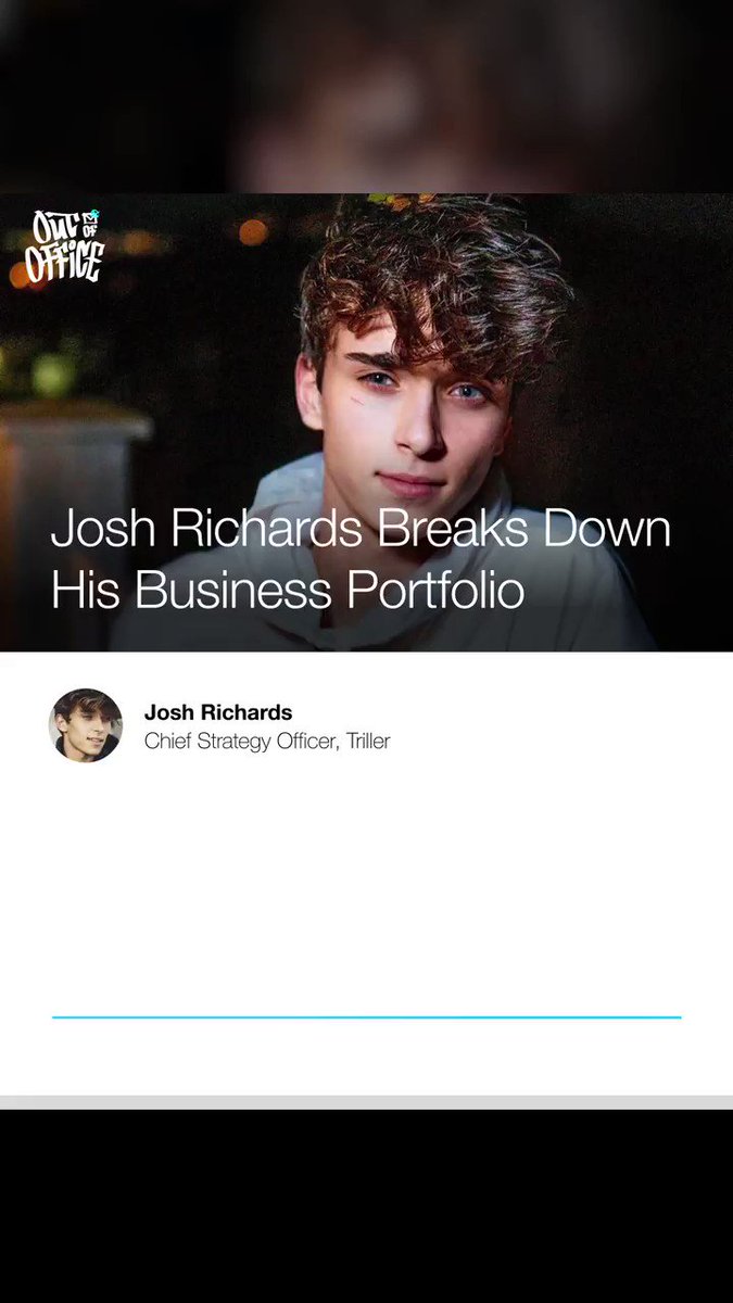 What's it like being a digital entrepreneur, angel investor, social media personality AND Chief Strategy Officer for @triller at 18 years old? @JoshRichards shares his story on a new episode of #OutOfOffice w/ @richkleiman ā https://t.co/buiYCf0vFT https://t.co/mM2Pz4XyAo