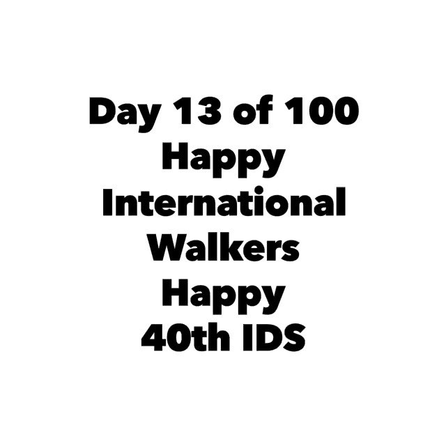 Day 13 of 100, main international weather themes of the walking group are “it’s too hot, too cold, too wet” nowhere just right yet! Another theme was the colour blue to wish IDS Happy 40th birthday, this is the twitter trim version, full version on FB https://t.co/2dj9V5Hywr