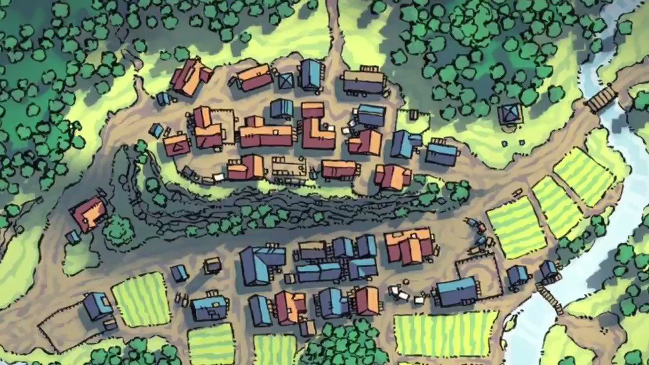 DND карта деревни