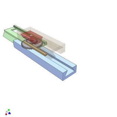 Gear Rack Drive for Increasing Stroke