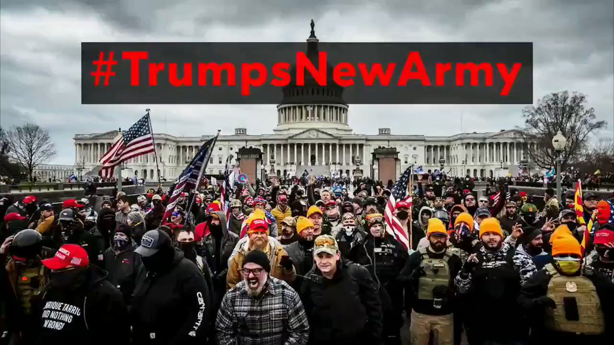 NEW VIDEO #TrumpsNewArmy VOLUME UP
On January 20th Donald Trump will no longer be The Commander in Chief.
He will lose control of the U.S. Armed Forces and take control of a NEW ARMY. https://t.co/XFwCJ4LeGq