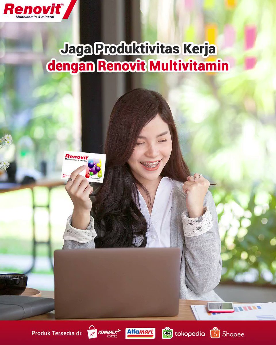 Masa pandemi dan cuaca belum bersahabat tubuh butuh tetap bugar agar produktivitas kerja tetap terjaga, Sahabat Bugar. Lengkapi dengan Renovit Multivitamin yang mengandung 12 vitamin dan 13 mineral terlengkap.
#Renovit #RenovitMultivitamin #SiapJagaKesehatan https://t.co/BHi5mlOxW0