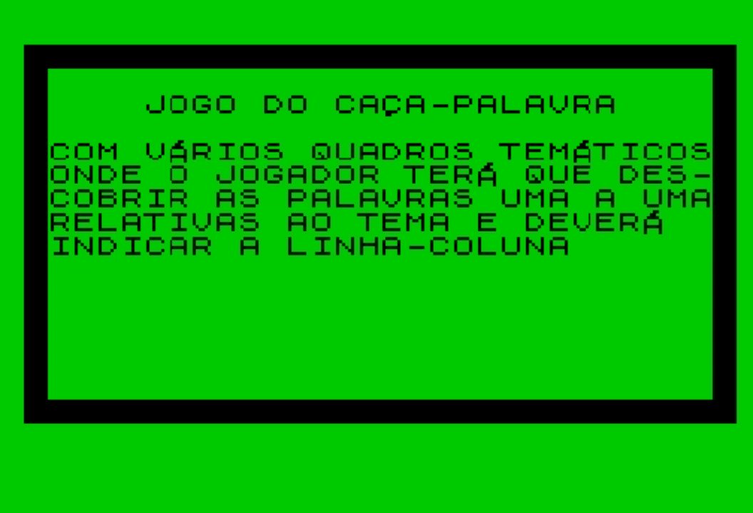 Vamos con un crucigrama... Juego de Caza Palabras (c) 2021 Avlisoft p/ #ZXSpectrum ๐น๏ธ๐น๏ธ๐น๏ธ #Speccy #Sinclair #gaming #retrogaming #retrogamer #8Bit #80s #oldies #retro #videogame #videojuego #homecomputers #play #game #Indie #Retrogame #Retrocomputacion #retrogamers #retrovintage https://t.co/HJc7vchbEl