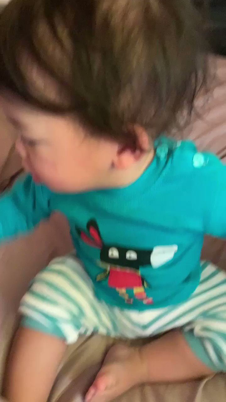 Started the morning with a birthday song from mummy! Happy birthday, my little big boi    