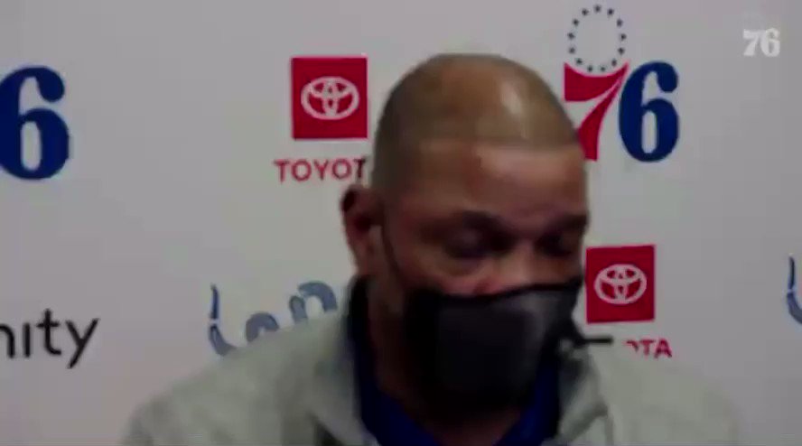 Looking back at sound after the Sixers win on Inauguration Day and how Doc started his postgame presser made me smile... https://t.co/TE3Ene2zRX
