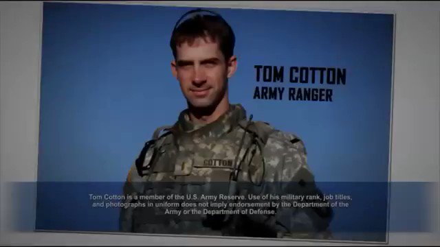 Jeff Nichols On Twitter In 2017 Fox Introduced Tom Cotton As A Former Ranger He Didn T Make The Correction Https T Co Bafakfejtg Twitter