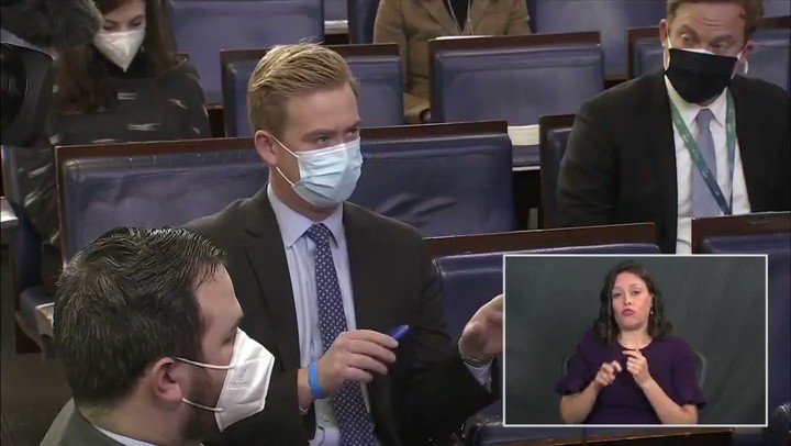 .@PDoocy: "When...Trump was imposing travel restrictions in March, specifically on China...Biden called it 'xenophobic' and 'fear-mongering.'
Now, President Biden is putting travel restrictions on people coming in from other countries.
What word do we use to describe that?" https://t.co/kgXD3vkB5k