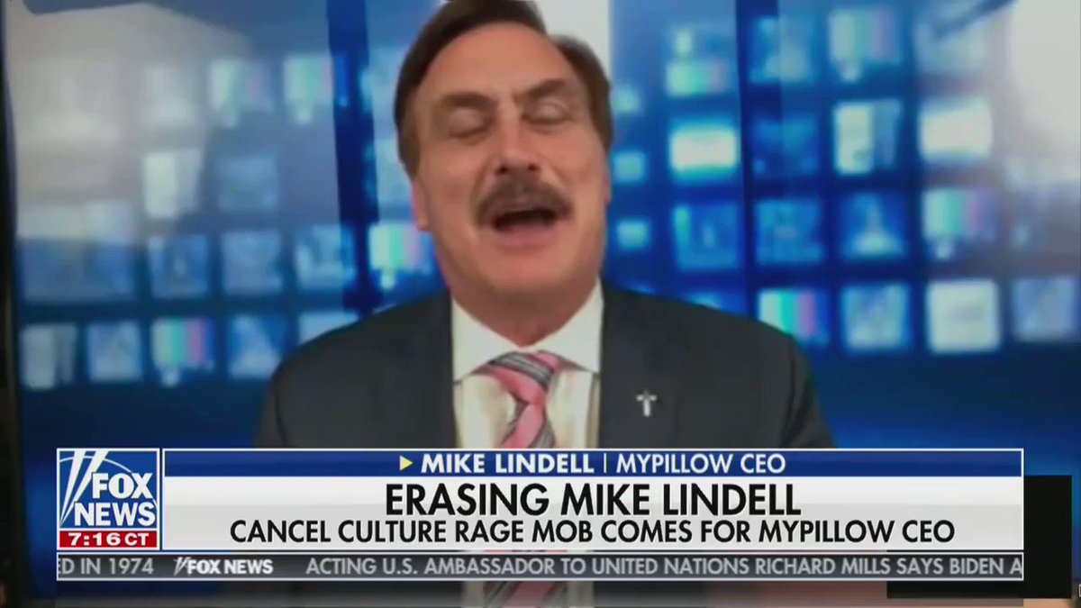 Sooooo here's Mike Lindell on Tucker Carlson's show saying Dominion "hired hit groups and bots and trolls and went after all my vendors and box stores to cancel me out." https://t.co/8DOyVHxj4K
