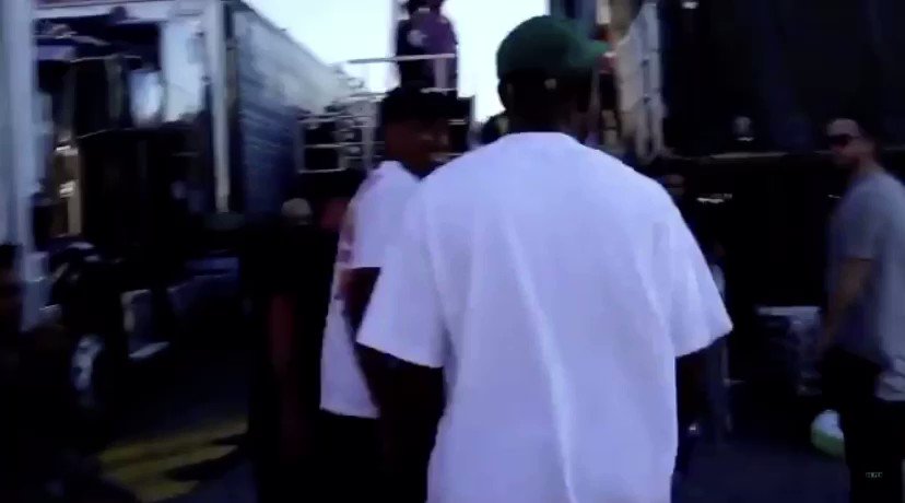 Happy birthday Tyler, The Creator! Here s him messing back stage with Mac Miller 