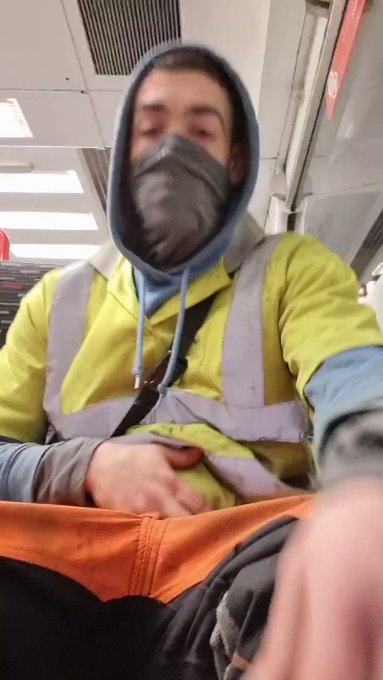 Risky Train carriage wank ??? was so horny and the toilet was out of service had to just get my cock