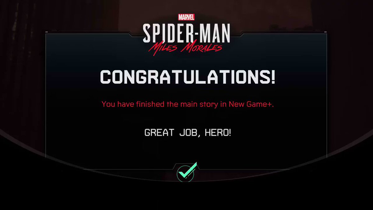 Loved every minute of it. Marvel's Spider-Man: Miles Morales
Be Yourself (PLATINUM)
#PlayStationTrophy #PS5Share, #MarvelsSpiderManMilesMorales https://t.co/EagF8tTV8B
