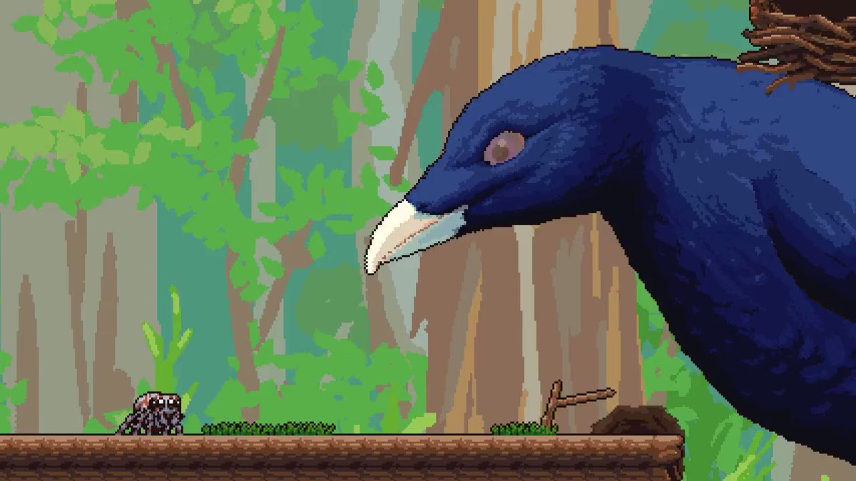 🕸️🕷️🕸️Riley Neville🕸️🕷️🕸️ (@sbuggames) on Twitter photo 2021-02-05 10:04:40 So I was testing physics feedback on this big dumb bird, and um... look, spiders get to be jerks sometimes, okay? So I was testing physics feedback on this big dumb bird, and um... look, spiders get to be jerks sometimes, okay?
