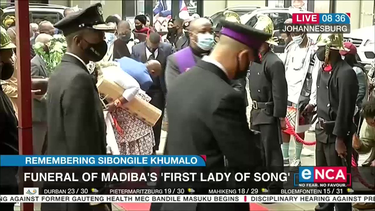 The funeral of opera and jazz legend Sibongile Khumalo will be held at the Market Theatre today. DStv403 eNCA