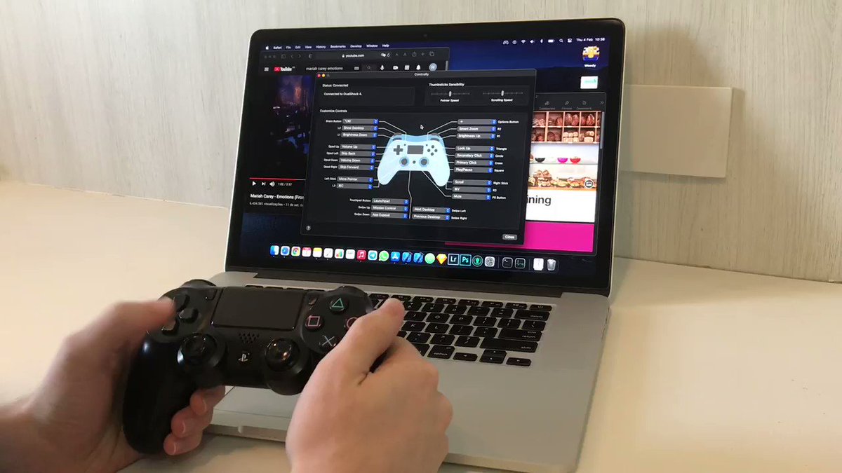 Playstationやxboxコントローラーをmacのリモートコントローラー として利用できるようにしてくれるユーティリティ Controll Y がリリース