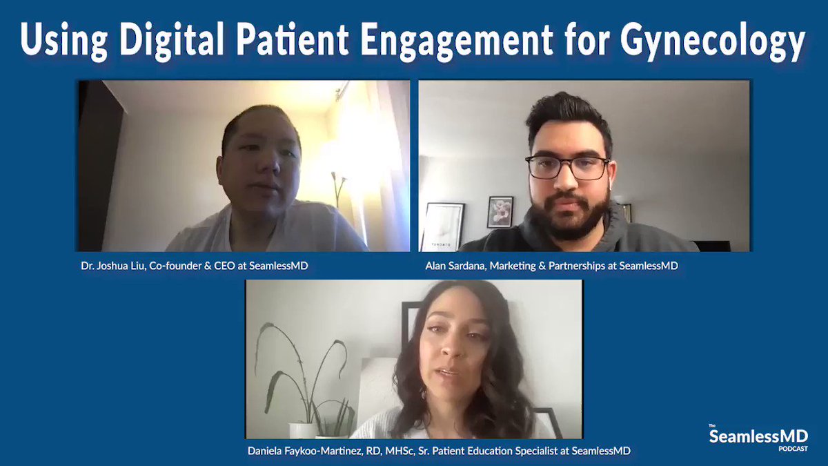NEW episode is up!
"Using Digital #PatientEngagement for Gynecology-Oncology"
Show notes: https://t.co/icNUGIPVbf
Apple Podcasts: https://t.co/o5yfer5zzE
Spotify: https://t.co/nCO6I5LN0s
YouTube: https://t.co/FG78z5qrVV
Enjoy!
#podcast #virtualcare #gynonc #patienteducation https://t.co/dBeBGQR1PK