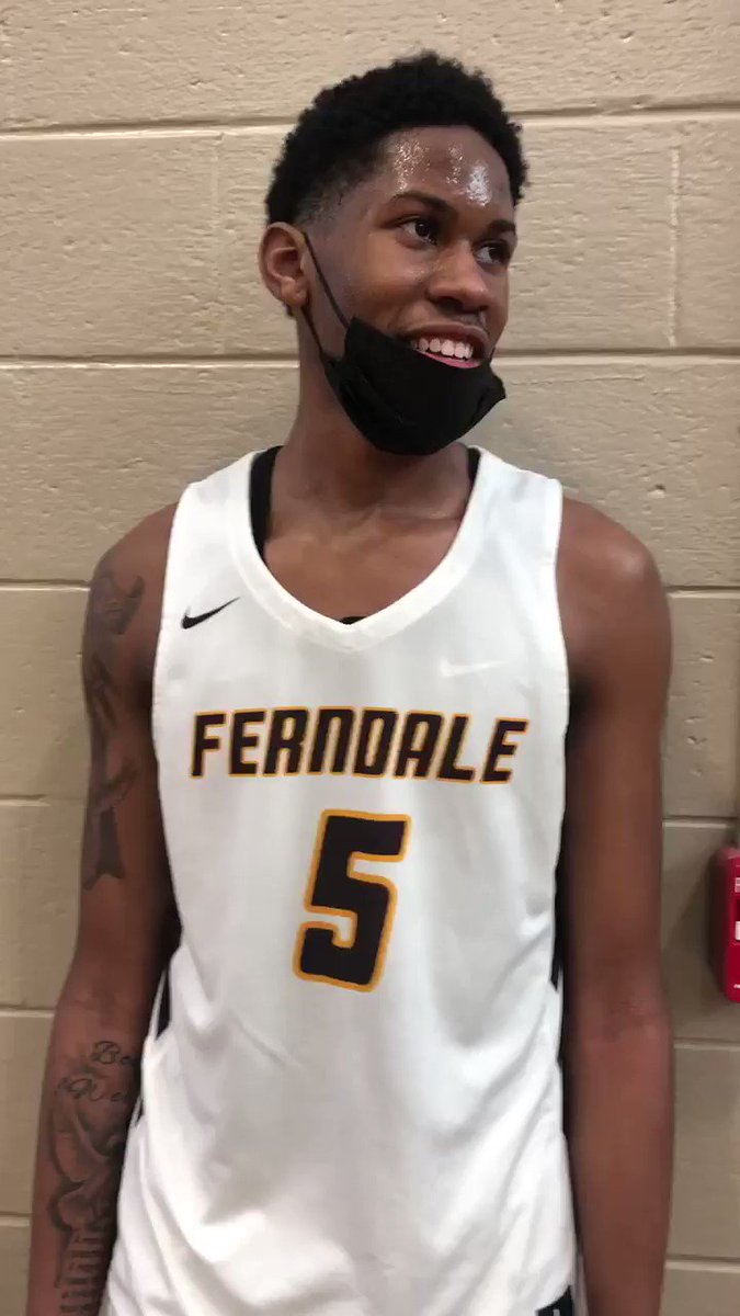 Ferndale 2022 SG Treyvon Lewis had a huge day with 49 pts leading his team to the 20-pt victory and he talked to The D Zone after.

He talks about his night, the 1-2 punch and what he has been working on.

#21 Ferndale beat #17 Frederick Douglass 94-74 

@FHSHoops1  @Elite_kid5 https://t.co/pCmlrXwWS9