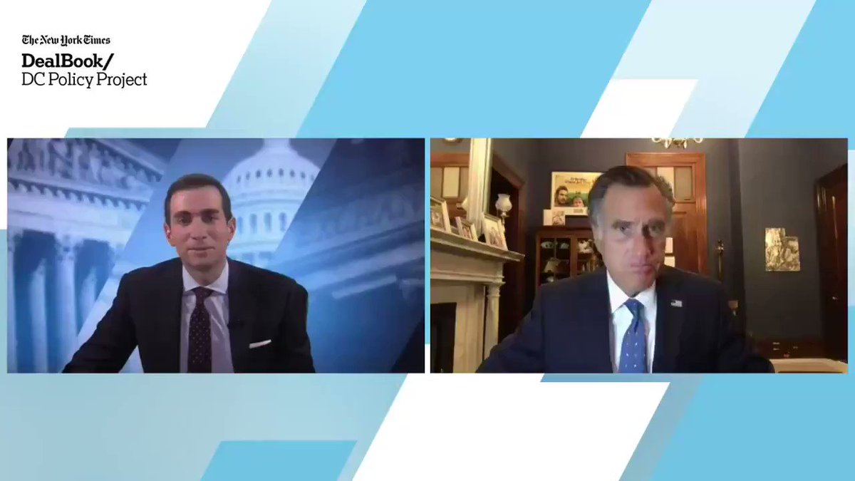 On Donald Trump, Senator Mitt Romney at the DealBook DC Policy Project said: "I don't know if he'll run in 2024 or not, but if he does I'm pretty sure he will win the nomination." #DealBookDC https://t.co/6DwHoTjTre dealbook https://t.co/RAwScT7eT6