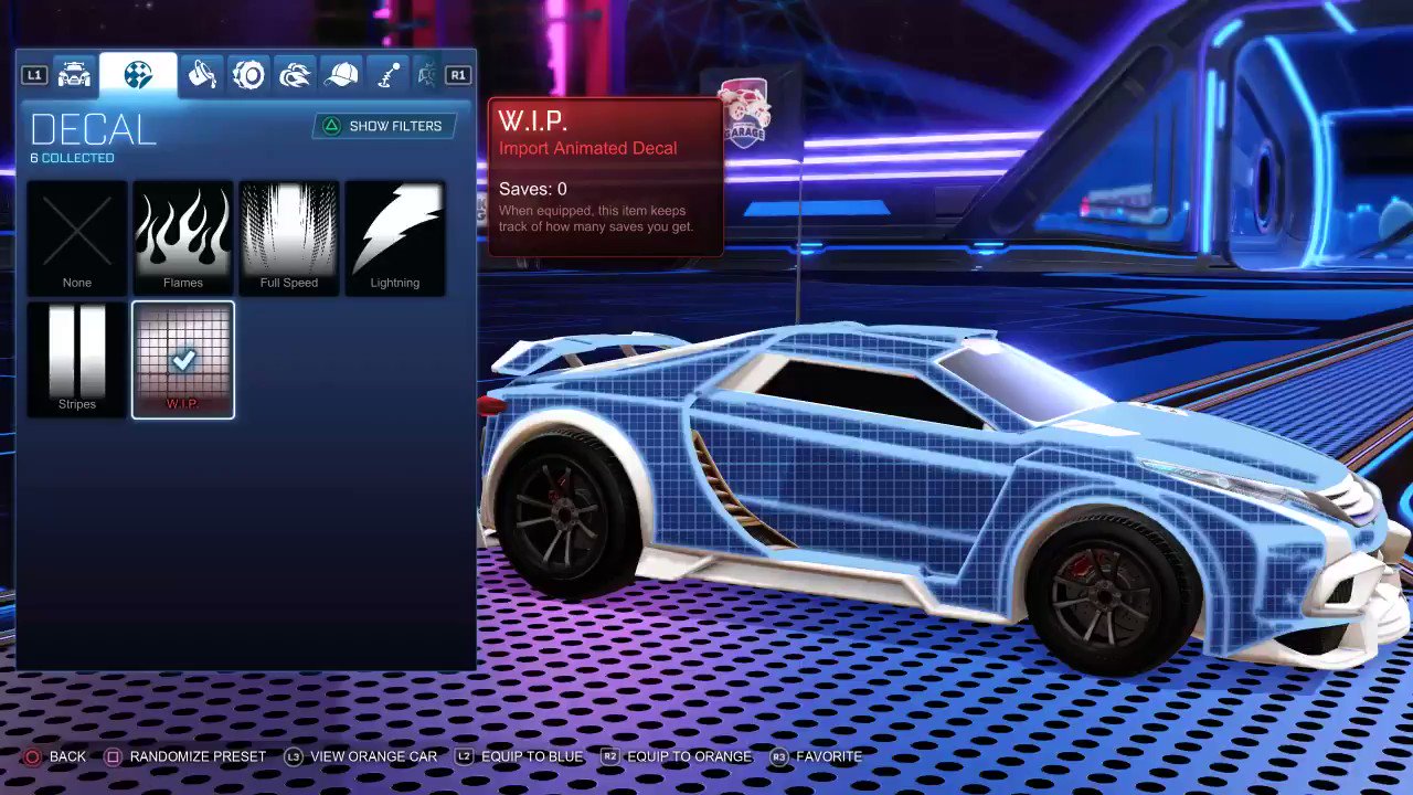 Oof 1 Sticker  Rocket League Garage