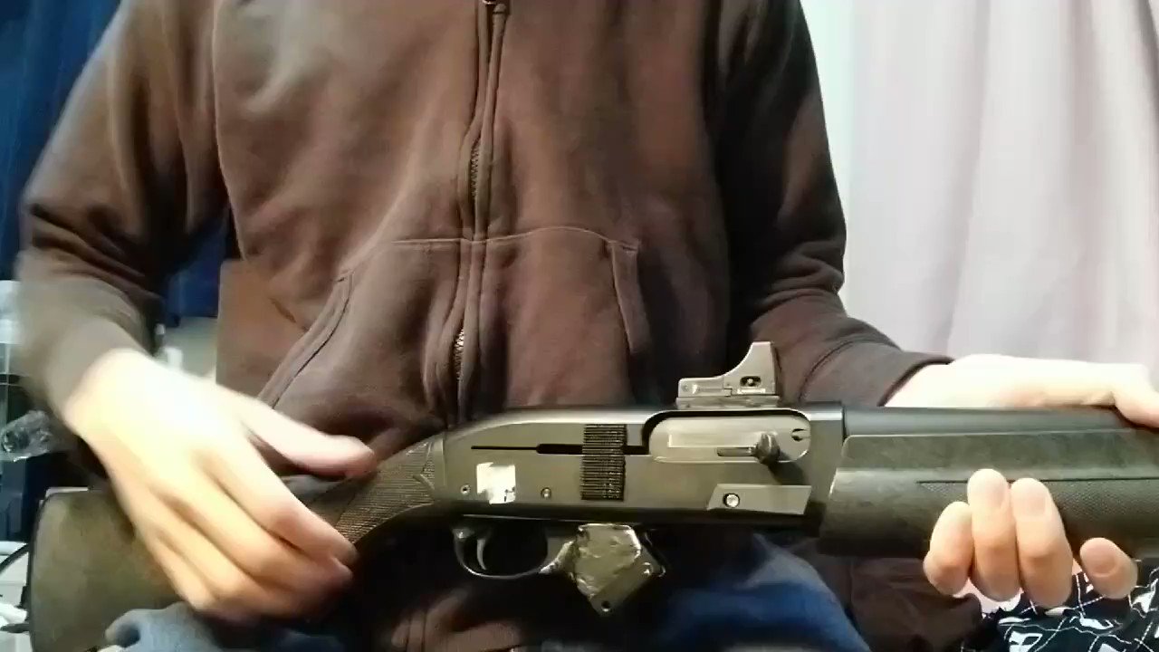 マルゼン M1100 ベネリM2 ボルトストップ・リリースライブカスタム - ミリタリー