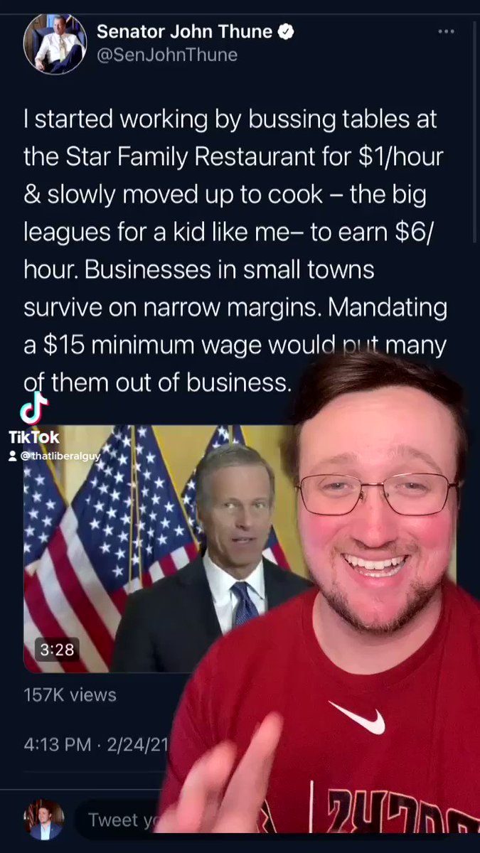 Hi, Republican Senator @SenJohnThune - it’s time you meet our friend, the inflation calculator. Meidas University correspondent @MatthewARein breaks it down. https://t.co/P9UcBeLVrt