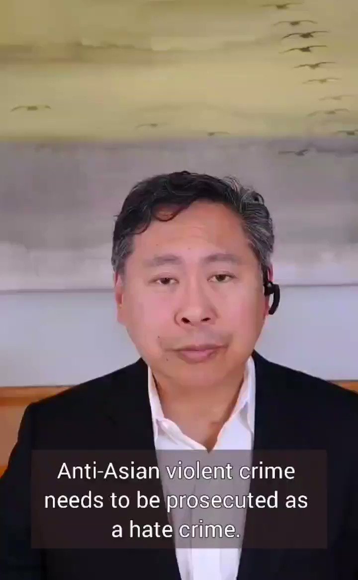 Anti-Asian violence needs to get prosecuted for what it is: a hate crime. #StopAsianHate @StopAAPIHate @AAAJ_AAJC https://t.co/KulJFKPDtE