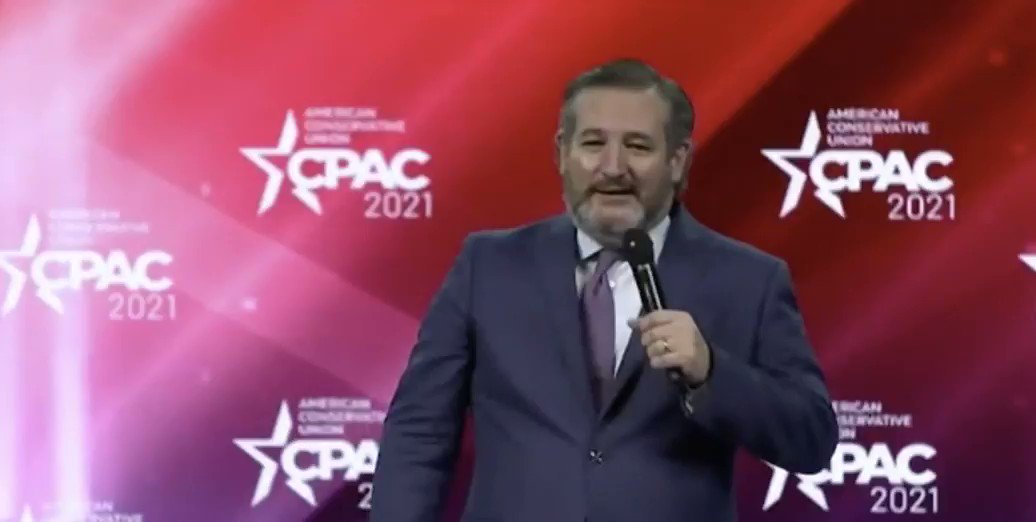 โI gotta say, Orlando is awesome. Itโs not as nice as Cancun...โ says Ted Cruz, joking about that time he abandoned his state so that he could stay at the Ritz Carlton while a number of Texans froze to death.
https://t.co/KNvTSVGiEk