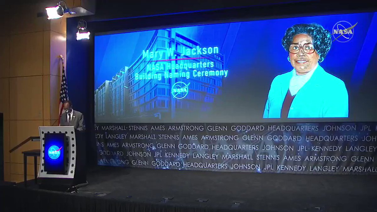 "She enabled the hiring and promotion of a new generation of female mathematicians, engineers, and scientists. Mary W. Jackson was a pioneer in diversity and inclusion in policy, yes, but even more importantly, in action." — @NASA_Langley center director Clayton Turner https://t.co/DPZRlmpvbe