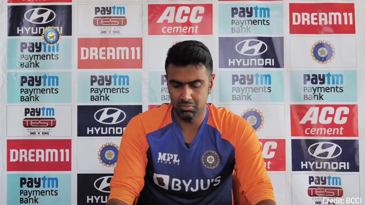 Wisden (@WisdenCricket) on Twitter photo 27/02/2021 13:58:52 R Ashwin has had enough of pitch chat 🔥 #INDvENG R Ashwin has had enough of pitch chat 🔥 #INDvENG