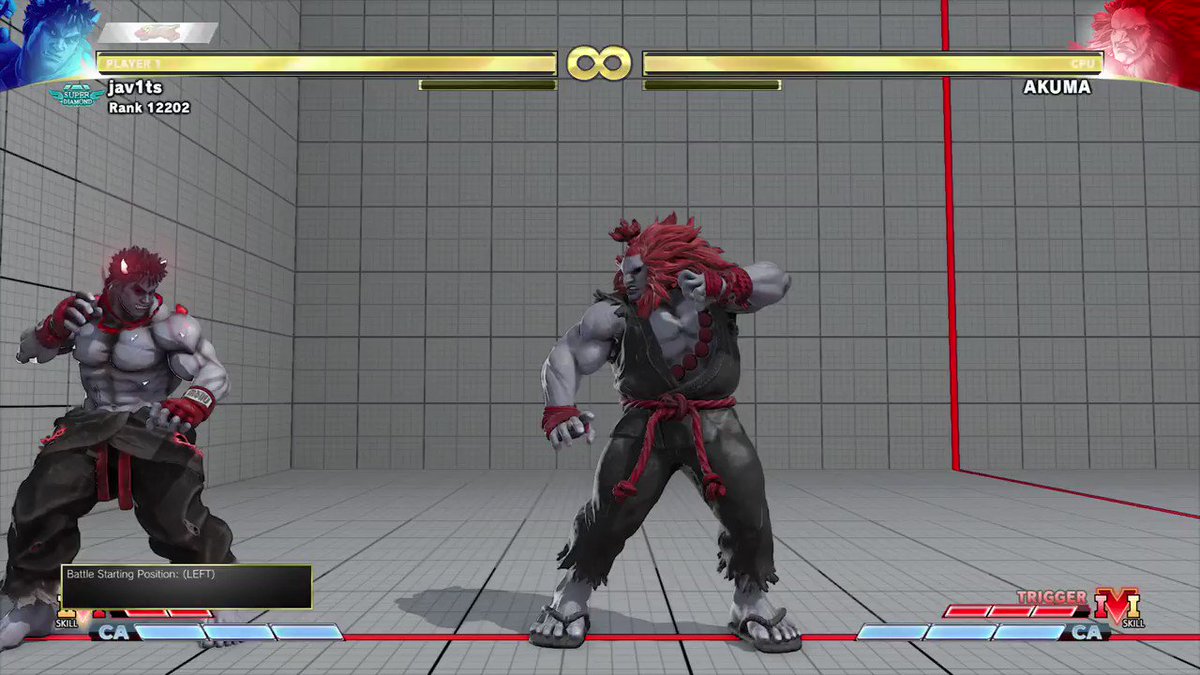akuma (street fighter and 1 more) drawn by hungry_clicker