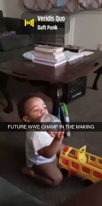 Future wwe CHAMP in the making @WWETheBump @WWENetwork @WWEonFOX @WWE @mikethemiz #RAW @WWENXT https://t