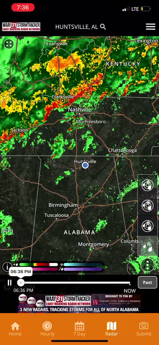 Storms look nasty in TN. While it’s still possible to see severe storms in North Alabama, the flooding threat remains concerning, too. Areas to the north and west are in a Tornado Watch until 10 PM. We remain in a Flash Flood Watch until noon Monday @WAAYTV https://t.co/PG5h2yfjoI