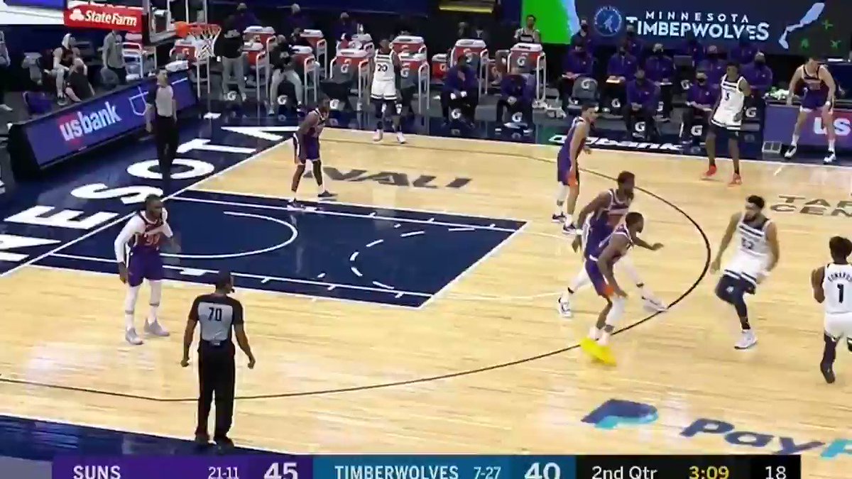 Really love Jae Crowder here.
Karl Anthony Towns gives him a hard shove, and Jae complains to the ref.
Rather than giving up though, he stays with it, blocks the inside pass, and then helps force the miss on the following shot.
You love to see this. #Suns https://t.co/Y40BJtgI2p