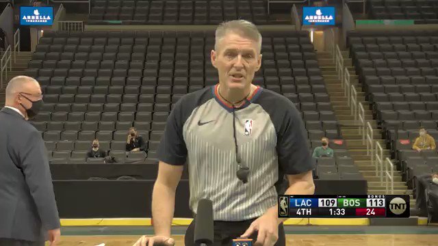 RT @chrisgrenham: Great reaction from Tatum in the background as the Celtics lose the challenge: https://t.co/omnmTrzHce