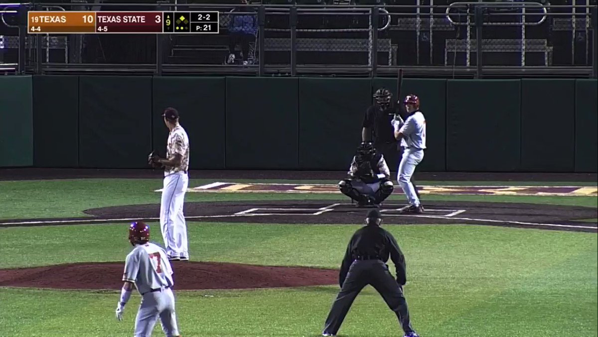 TxStateBaseball (@TxStateBaseball) on Twitter photo 2021-03-04 16:59:46 M9 | @cody_farmer15 strikes out 3 in his inning of work UT 10, TXST 3 #EatEmUp #ComebackStrong M9 | @cody_farmer15 strikes out 3 in his inning of work UT 10, TXST 3 #EatEmUp #ComebackStrong