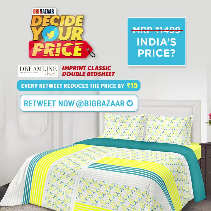 Double cot price in big bazaar hot sale