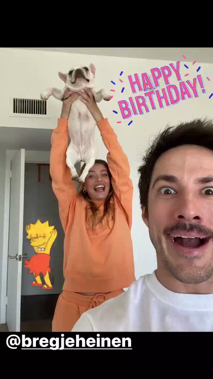 March 5 | Michael Trevino wishes girlfriend, Bregje Heinen, a happy birthday via his Instagram stories.  