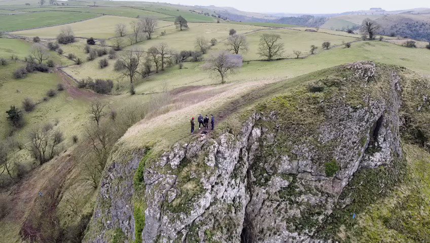 Thor’s cave via Drone https://t.co/4sxgFIMa3n