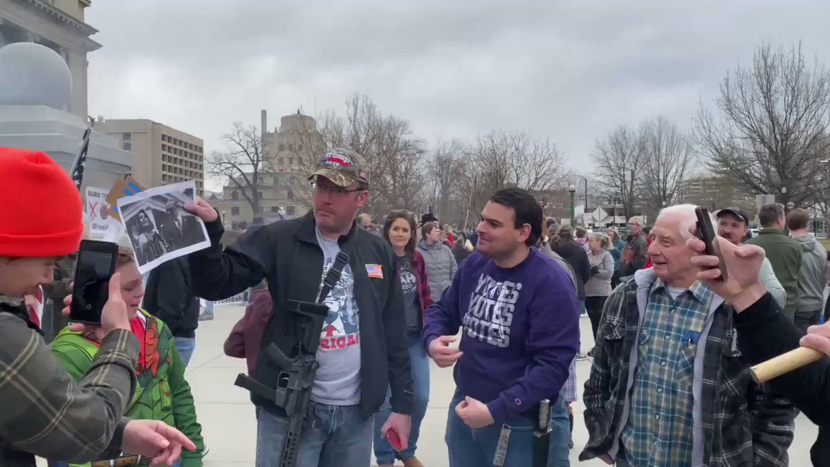 Families Burn Masks Outside State Capitol To Protest Lockdowns — Liberals Melt Down GjIP3MV9WIBWyAnL