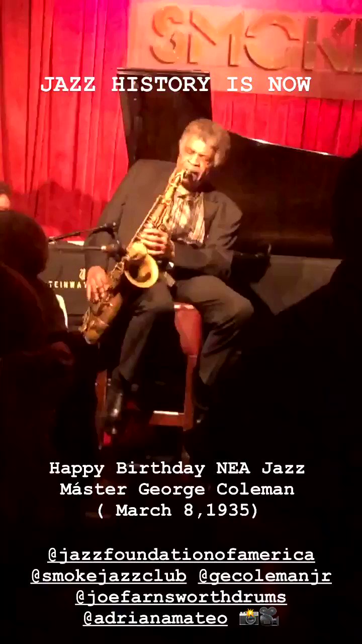 Happy Birthday NEA Jazz Master 2015 George Coleman (March 8,1935) 