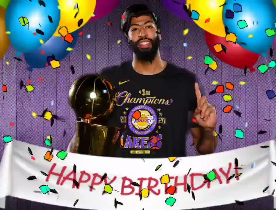  HAPPY BIRTHDAY TO THE BROW!
ANTHONY DAVIS!!! 