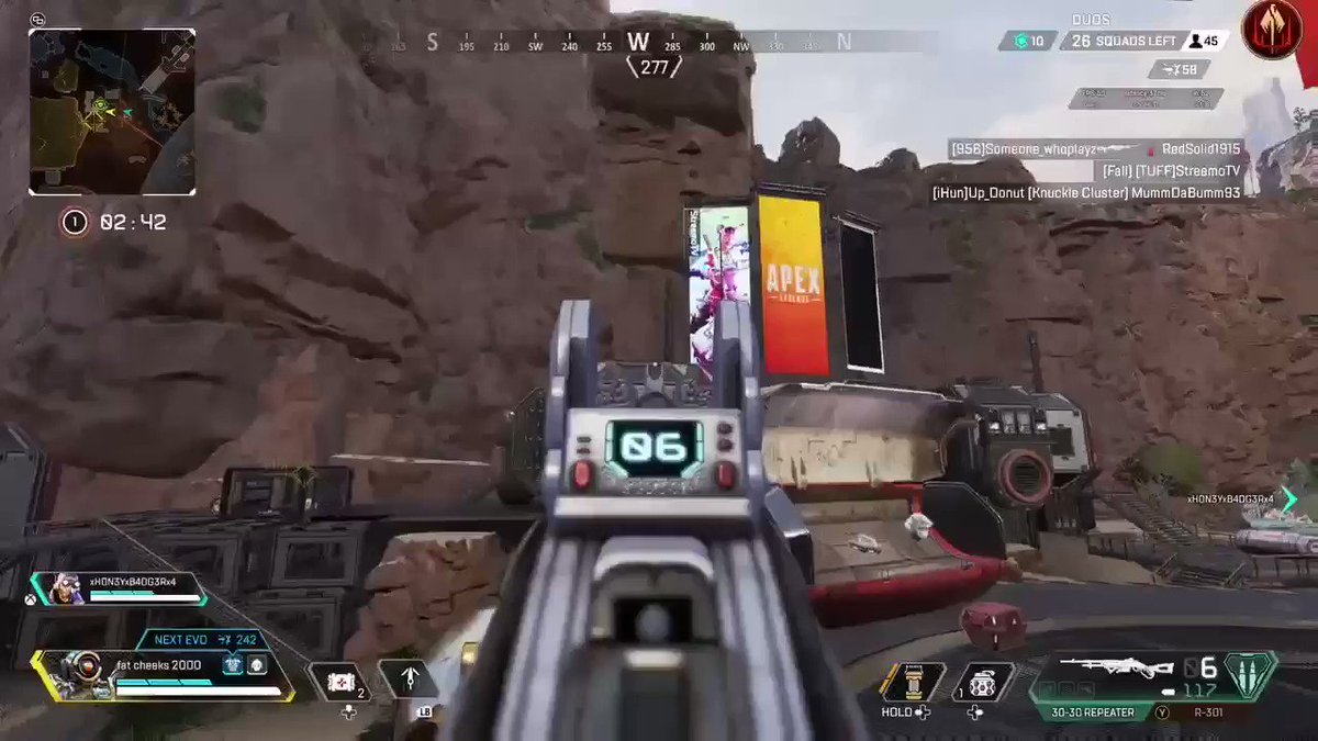 Did not think i was going to get this kill #apexlegends #apex #xboxseriesx https://t.co/WHtJI37D6T