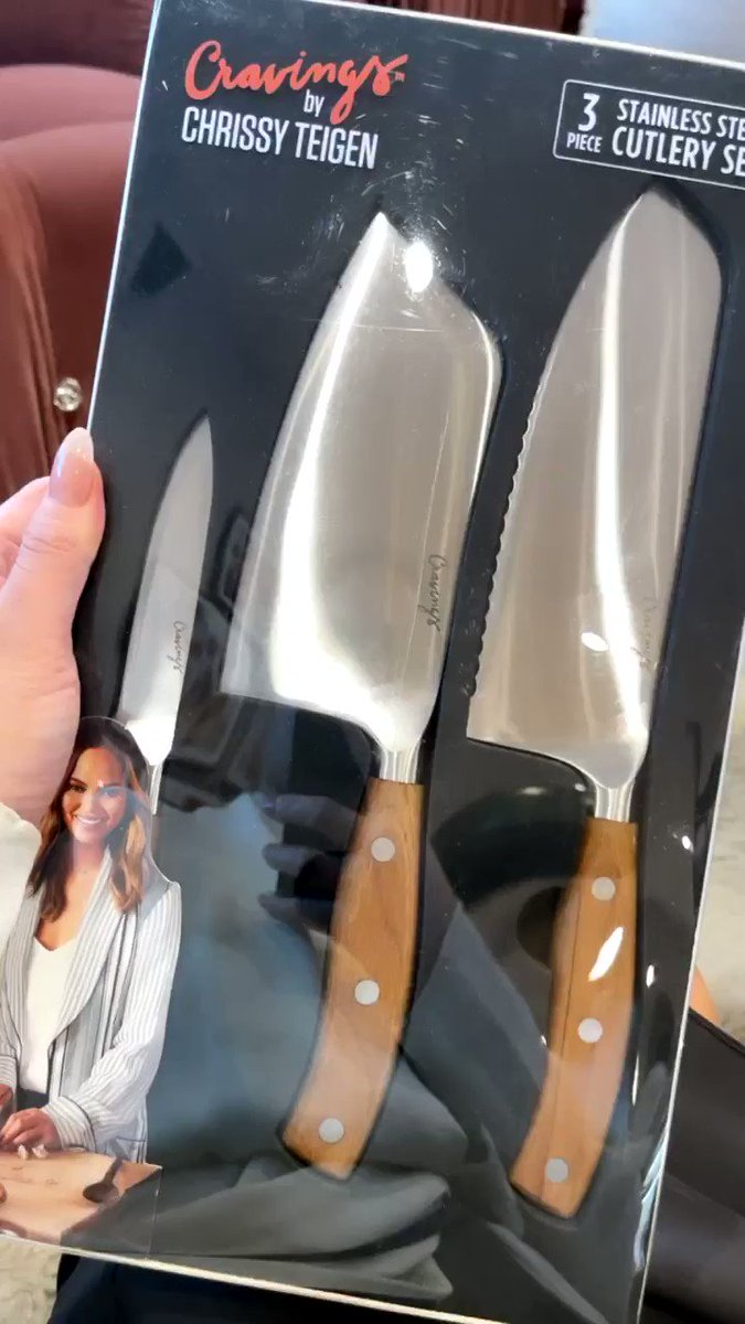 Chrissy Teigen Knives, 3 Piece Knife Set
