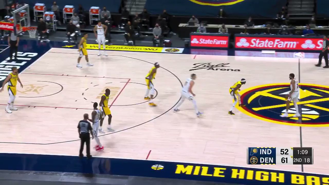 [高光] Jokic 32 pts/14/rebs/5 asts vs Pacers