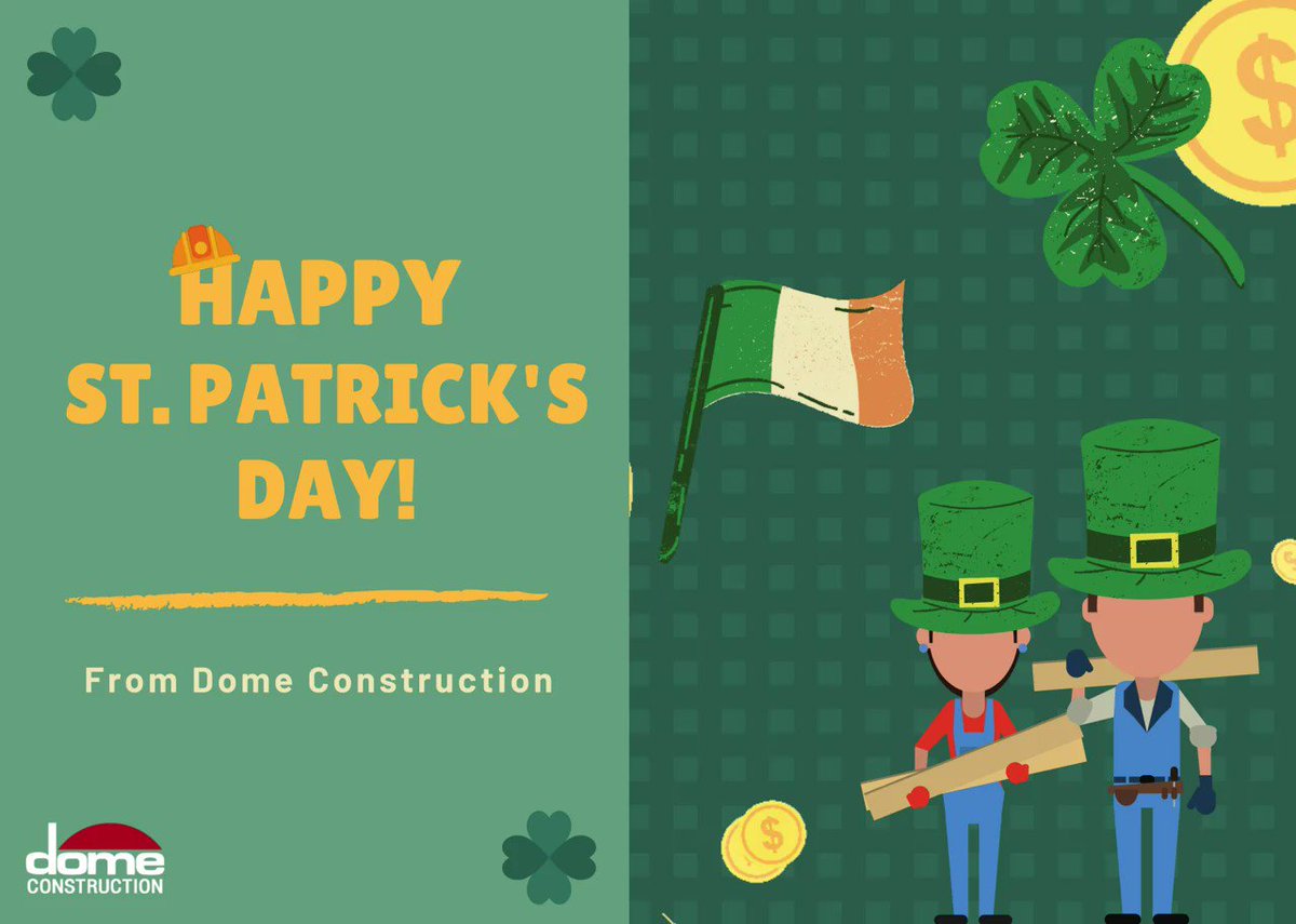 Knock knock.
Who's there?
Irish.
Irish who?
Irish you a #Happy #St.Patrick'sDay! Enjoy a safe holiday with family and friends from everyone at Dome!

#green #lucky #clover #shamrock #stpatricksday #irish https://t.co/nsaG6JklIN