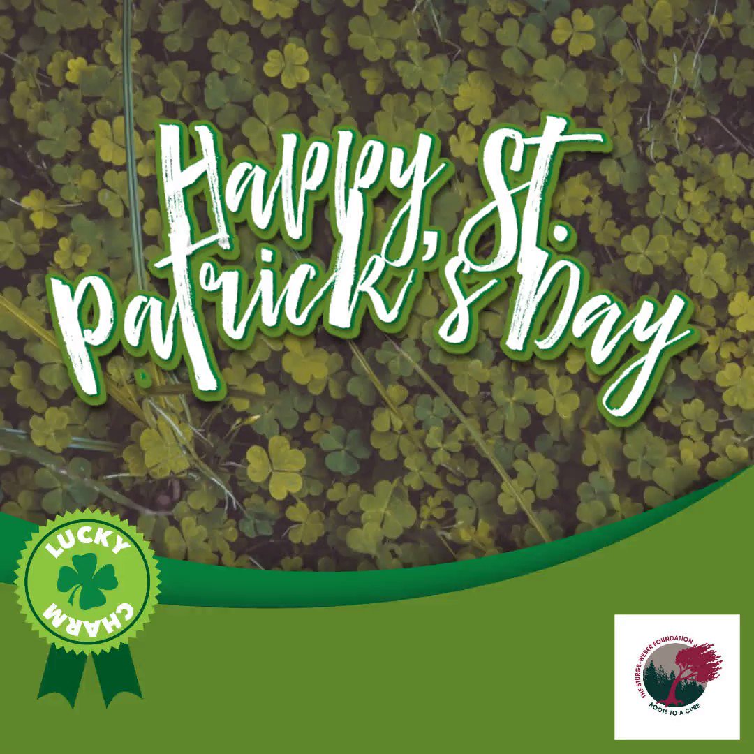 Happy St. Patrick's Day! The SWF wishing you good luck, blessings, and happiness.  

Send us pictures of how you celebrate Saint Patrick's day. Send your pictures to swf@sturge-weber.org

#SWF #happy #SaintPatrick'sDay #Celebrate https://t.co/LkLoHH3CVR