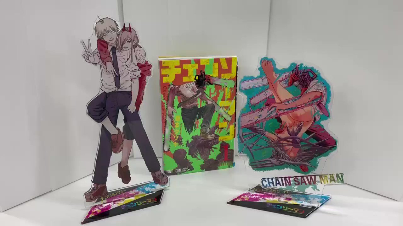 チェンソーマン ジャンプショップ アクリルmegaフィギュア