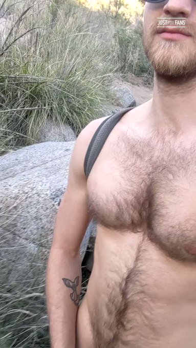 Great way to finish the hike ? #gays #gaycock #princealbert #gayoutdoors #gayexhibitionist #gayotter